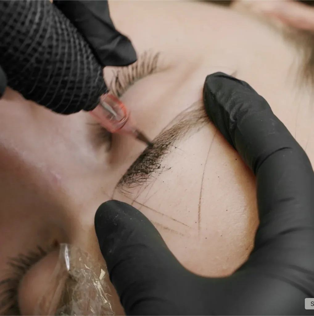 Permanente makeup op de wenkbrauwen - thumbnail